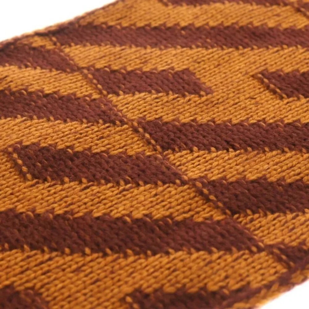 Hermes Lambskin Leather Fringe Logo Scarf - Picture 6 of 6